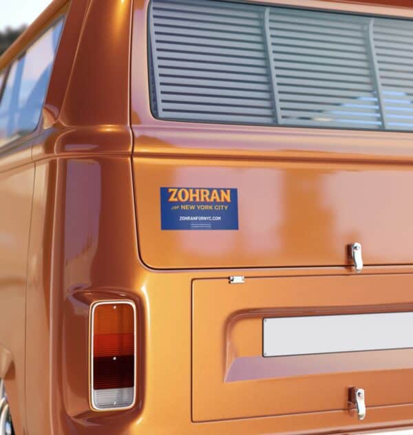 Official Zohran for New York City Bumper Sticker