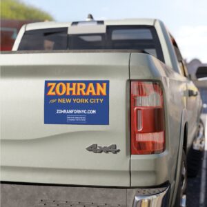 Official Zohran for New York City Car Magnets
