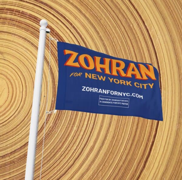 Official Zohran for New York City Flag
