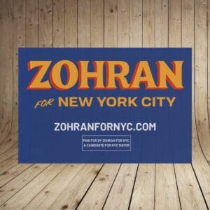 Official Zohran for New York City Flag