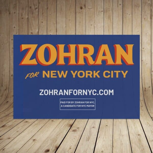 Official Zohran for New York City Flag
