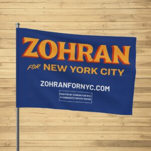Official Zohran for New York City Flag