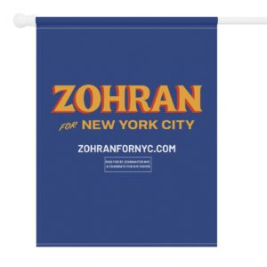 Official Zohran for New York City Garden Flag