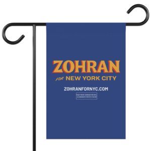 Official Zohran for New York City Garden Flag