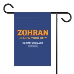 Official Zohran for New York City Garden Flag