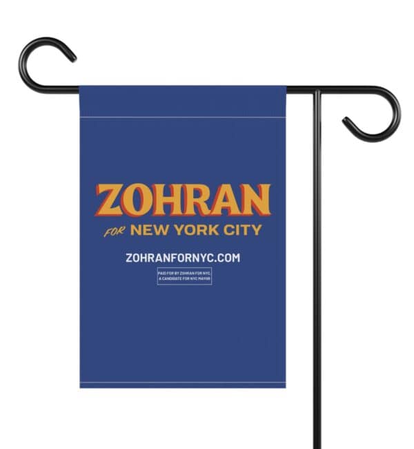 Official Zohran for New York City Garden Flag