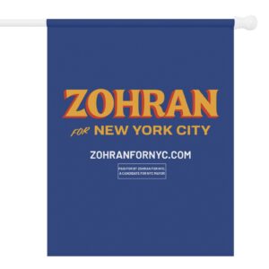 Official Zohran for New York City Garden Flag