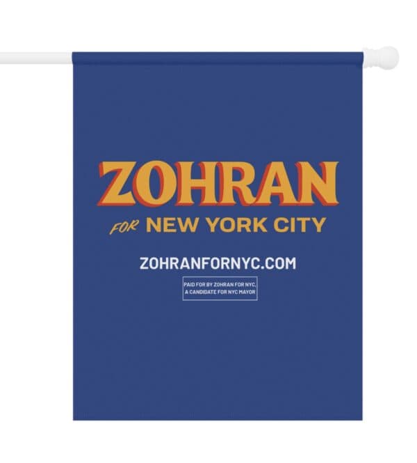 Official Zohran for New York City Garden Flag