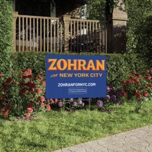Official Zohran for New York City Yard Sign