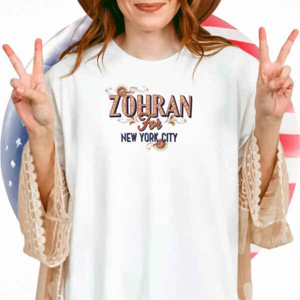 Ornate Cultural NYC Campaign Tee, Zohran Mamdani For New York City Shirt