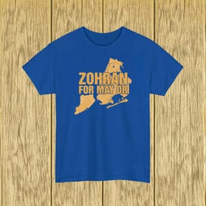 Progressive 2025 Campaign Tee, Zohran Mamdani for Mayor NYC Map Shirt