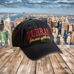 Rank Zohran 2025 Embroidered Campaign Cap, Zohran for New York City Hat