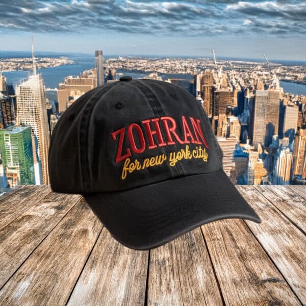 Rank Zohran 2025 Embroidered Campaign Cap, Zohran for New York City Hat