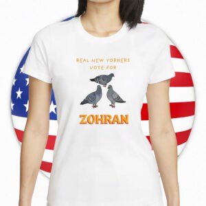 Real New Yorkers Vote for Zohran Pigeon Cropped T-Shirt