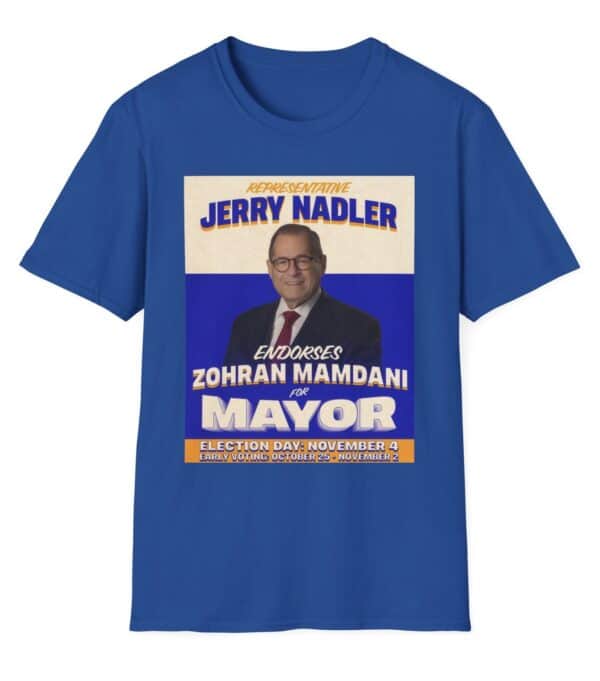 Representative Jerry nadler endorses Zohran Mamdani For Mayor Shirt