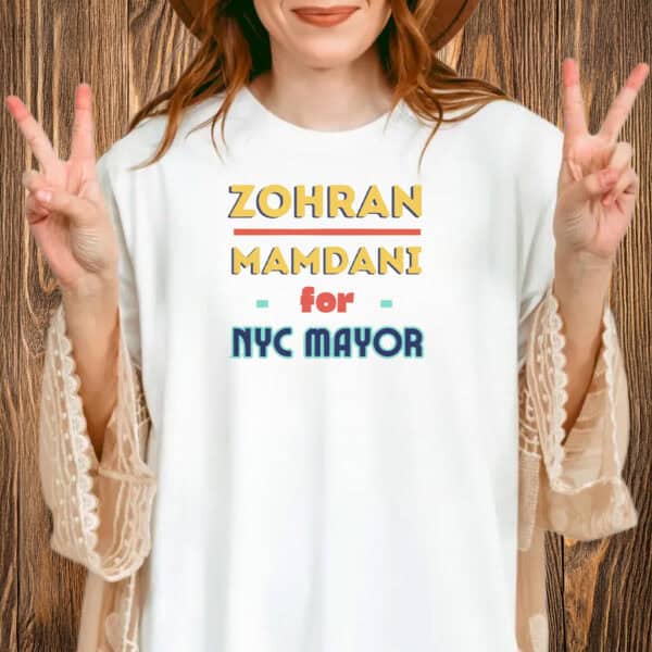 Retro Democratic Socialist Election Tee, Zohran Mamdani for NYC Mayor Shirt