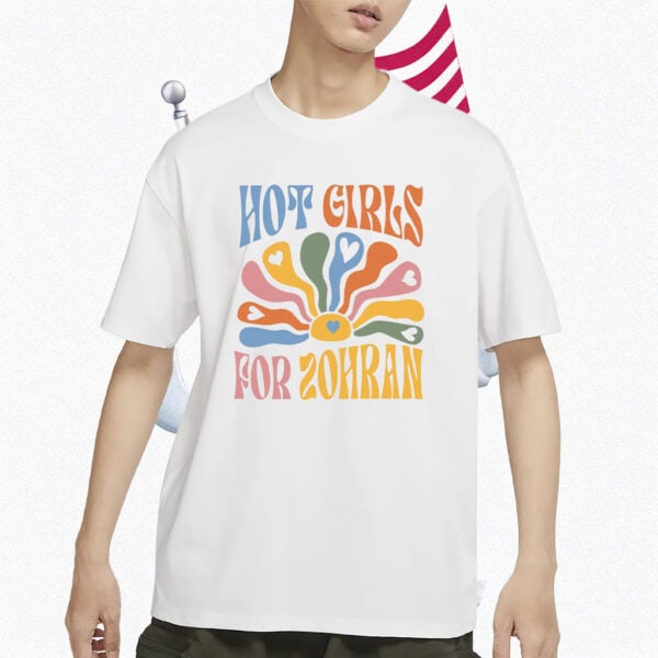 Retro Floral Zohran Mamdani NYC Campaign Tee, Hot Girls for Zohran Shirt