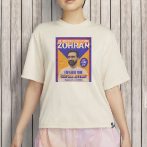 Retro Political Poster Style Tee-Zohran Mamdani for Mayor T-Shirt