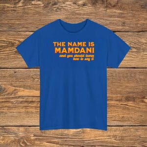 The Name Is Mamdani T-Shirt – Zohran for NYC Tee, Zohran Mamdani Supporter Shirt