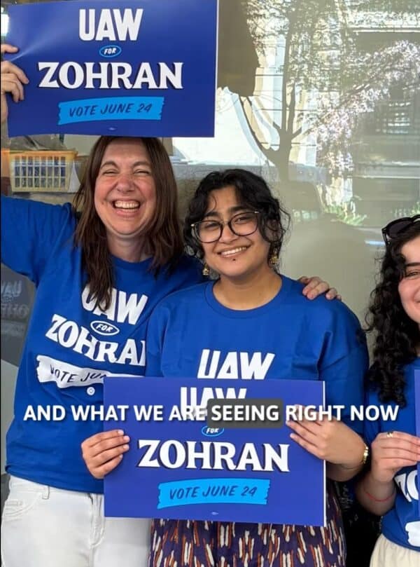 UAW For Zohran T-Shirt