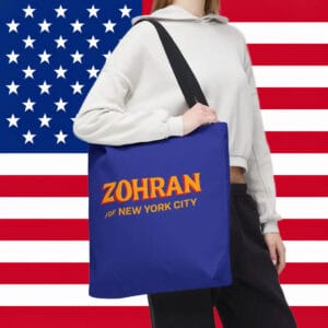 Vote Zohran Mamdani for Mayor - Progressive Democrat Campaign Gift, Zohran Tote Bag