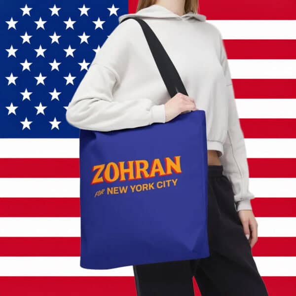 Vote Zohran Mamdani for Mayor - Progressive Democrat Campaign Gift, Zohran Tote Bag
