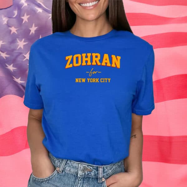 Vote Zohran, Rank Zohran, Progressive Democrats Tee, Zohran for New York City T-Shirt
