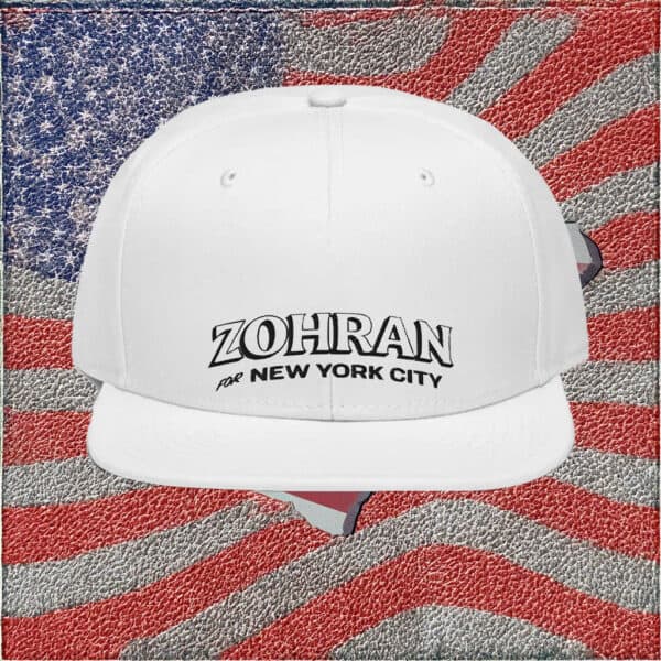White Embroidered Dad Cap, NYC Mayor 2025, Zohran for New York City Hat
