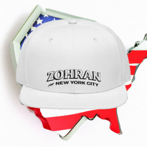 White Embroidered Dad Cap, NYC Mayor 2025, Zohran for New York City Hat