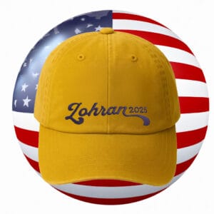 Zohran 2025 Hat – Embroidered Yellow Campaign Cap, Progressive NYC Mayor Election Hat