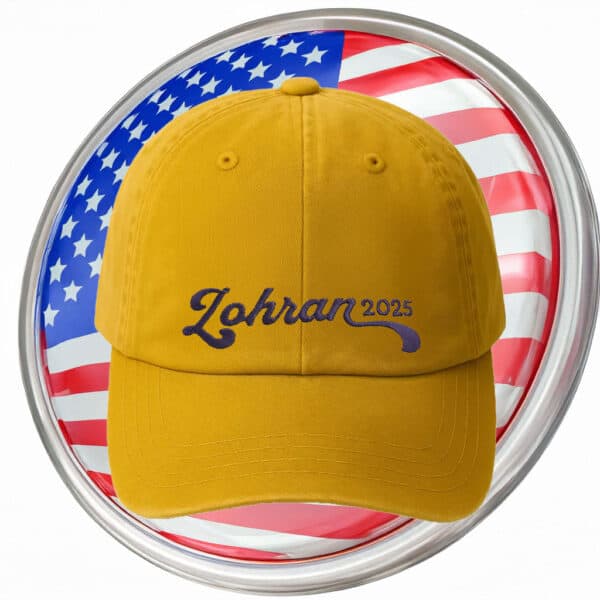 Zohran 2025 Hat – Embroidered Yellow Campaign Cap, Progressive NYC Mayor Election Hat