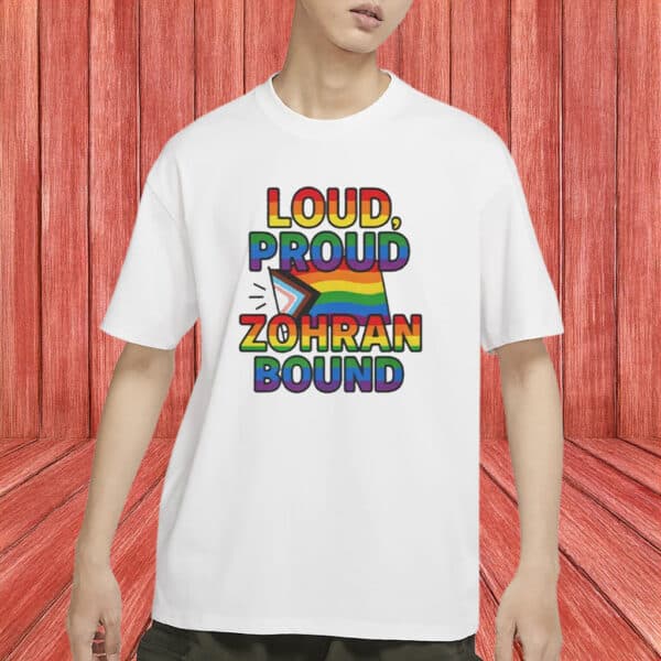 Zohran For Mayor LGBTQ+ Pride Shirt – Loud, Proud, Zohran Bound Tee