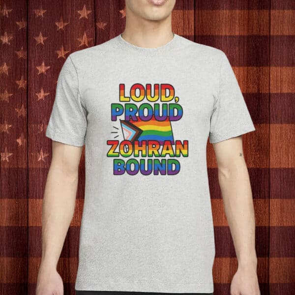 Zohran For Mayor LGBTQ+ Pride Shirt – Loud, Proud, Zohran Bound Tee