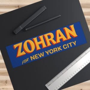 Zohran For New York City Bumper Sticker