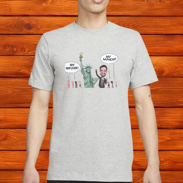 Zohran Mamdani Cartoon Shirt – My Mayor, My New York Tee, Vote Zohran 2025 Progressive Graphic T-Shirt