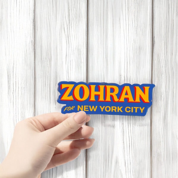 Zohran Mamdani NYC Mayor Sticker, Car Magnet