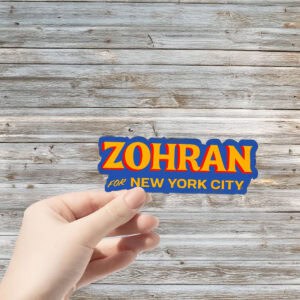 Zohran Mamdani NYC Mayor Sticker, Car Magnet