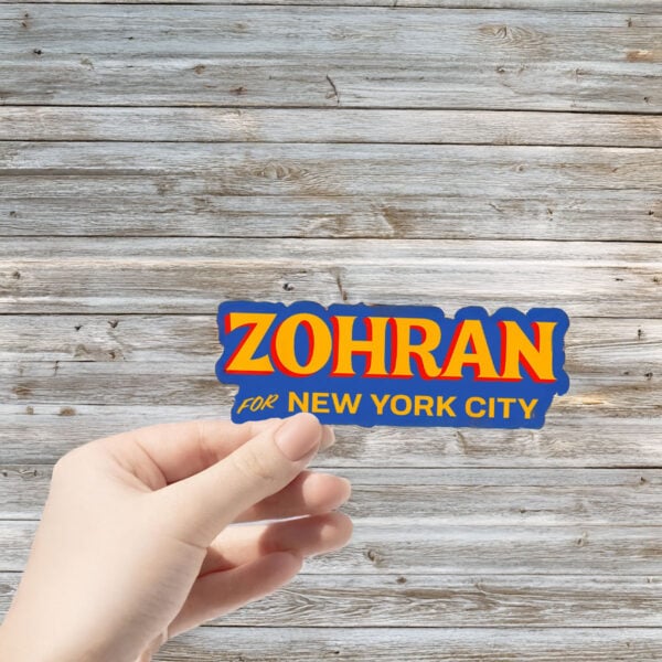 Zohran Mamdani NYC Mayor Sticker, Car Magnet