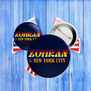Zohran Mamdani for NYC Button Pin