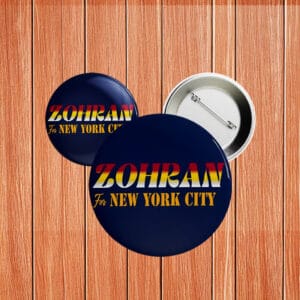Zohran Mamdani for NYC Button Pin