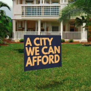 Zohran Mamdani for NYC Mayor 2025-A City We Can Afford Yard Sign