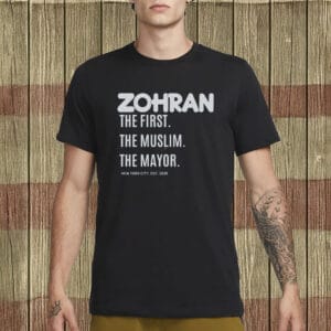 Zohran Mamdani for NYC Mayor 2025 T-Shirt – Vote Zohran Graphic Tee, Progressive Democrat Campaign Shirt