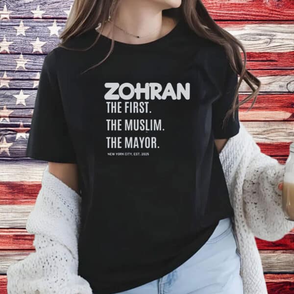 Zohran Mamdani for NYC Mayor 2025 T-Shirt – Vote Zohran Graphic Tee, Progressive Democrat Campaign Shirt