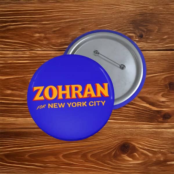 Zohran Mamdani for New York City Button Pin