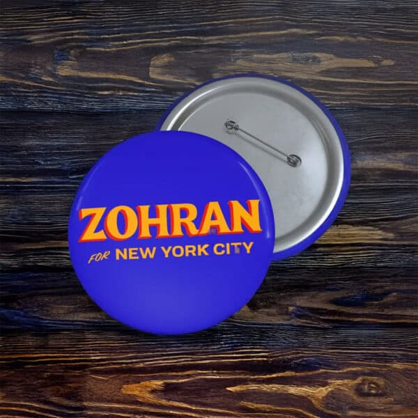 Zohran Mamdani for New York City Button Pin