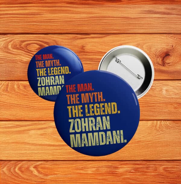 Zohran for Mayor Button – NYC Political Campaign 2025 Pin