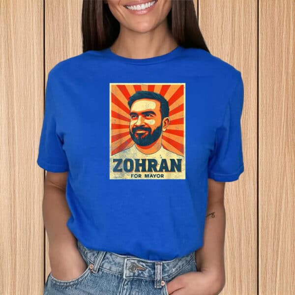 Zohran for Mayor Poster-Style T-Shirt