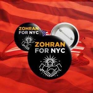 Zohran for NYC Pin Button