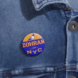 Zohran for NYC Pin Button