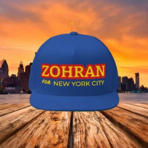 Zohran for New York City Flat Bill Hats – Embroidered Mayor Mamdani 2025 Cap